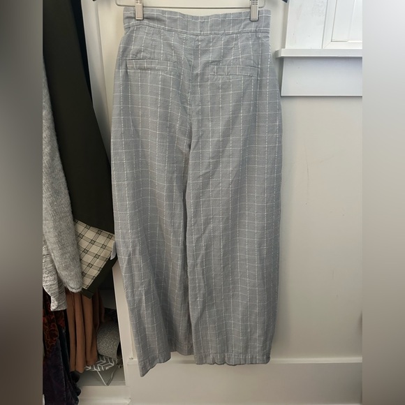 Free People Tegan plaid barrel pants trousers 2 used - Picture 5 of 9